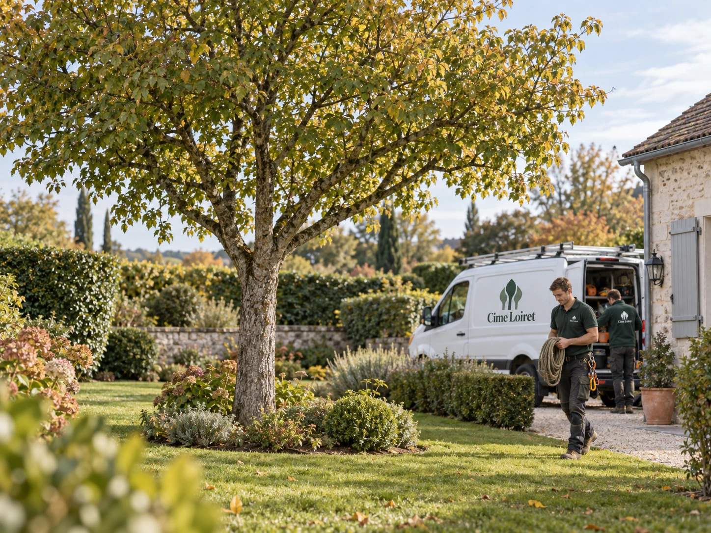 Jardin propre après une intervention de Cime Loiret